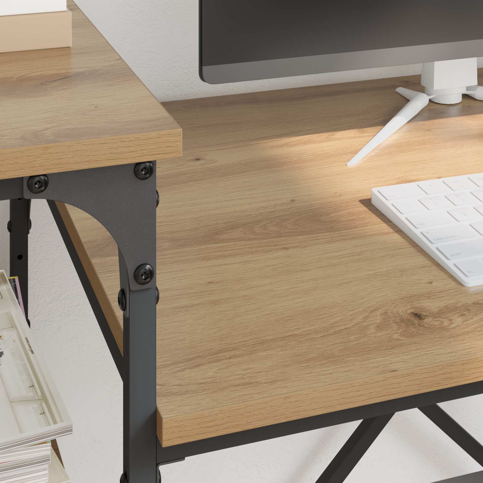 Schreibtisch Artisan-Eiche 135 x 50 x 90 cm Holzwerkstoff