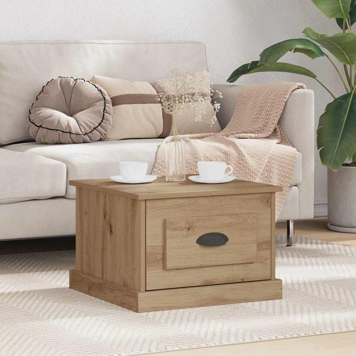 Couchtisch Eiche handwerklich 50 x 50 x 35 cm Holzwerkstoff