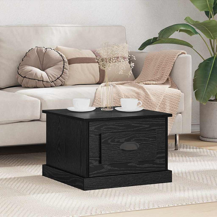 Couchtisch Schwarze Eiche 50 x 50 x 35 cm Holzwerkstoff