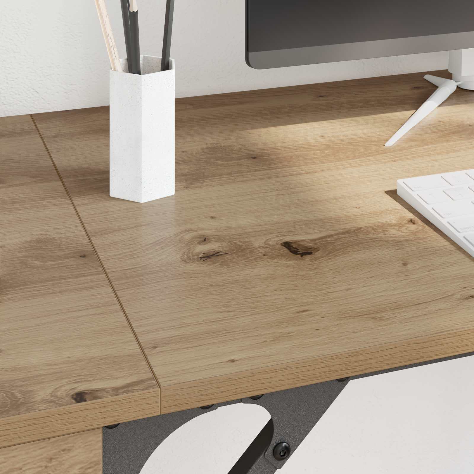Computertisch Artisan-Eiche 131 x 48 x 75 cm Holzwerkstoff