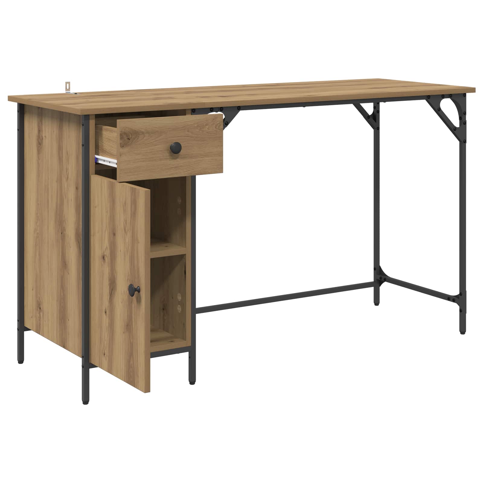 Computertisch Artisan-Eiche 131 x 48 x 75 cm Holzwerkstoff