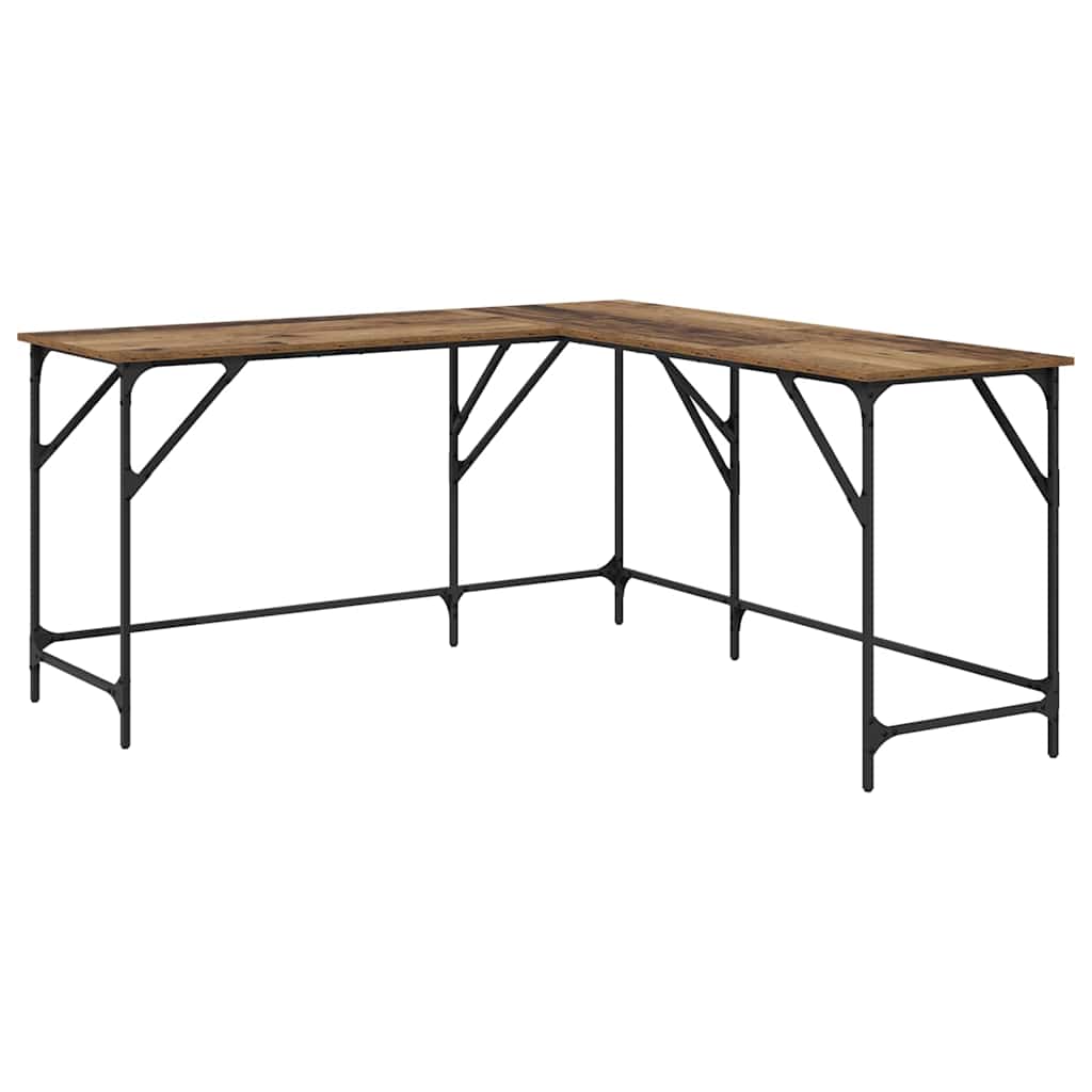 Schreibtisch Altholz 149 x 149 x 75 cm Holzwerkstoff