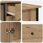 Schreibtisch Artisan-Eiche 141 x 141 x 75 cm Holzwerkstoff