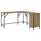 Schreibtisch Artisan-Eiche 141 x 141 x 75 cm Holzwerkstoff