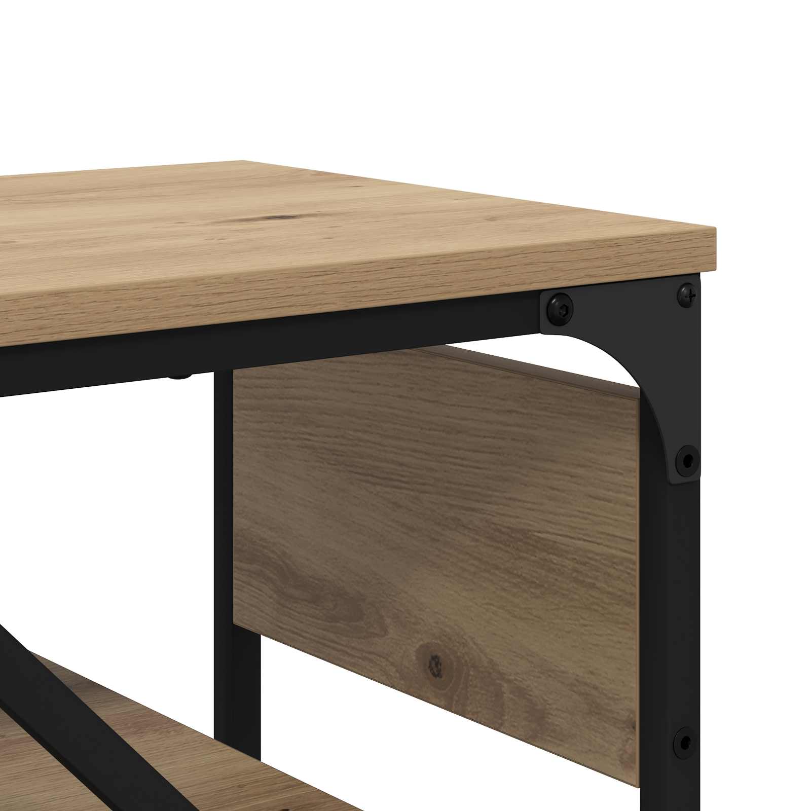 Konsolentisch Artisan-Eiche 75x30x75cm Holzwerkstoff