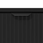 Couchtisch Schwarz Eichen-Optik 90 x 49 x 46 cm Holzwerkstoff
