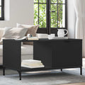 Couchtisch Schwarz Eichen-Optik 90 x 49 x 46 cm Holzwerkstoff