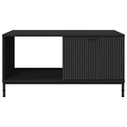 Couchtisch Schwarz Eichen-Optik 90 x 49 x 46 cm Holzwerkstoff