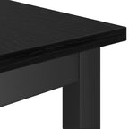 Esstischbank 2 pcs Schwarz Eichen-Optik 100 x 32,5 x 48,5 cm