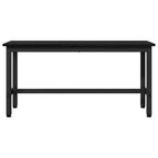 Esstischbank 2 pcs Schwarz Eichen-Optik 100 x 32,5 x 48,5 cm