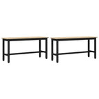 Esstischbank 2 pcs Sonoma-Eiche 100 x 32,5 x 48,5 cm