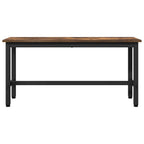 Esstischbank 2 pcs Geräucherte Eiche 100 x 32,5 x 48,5 cm