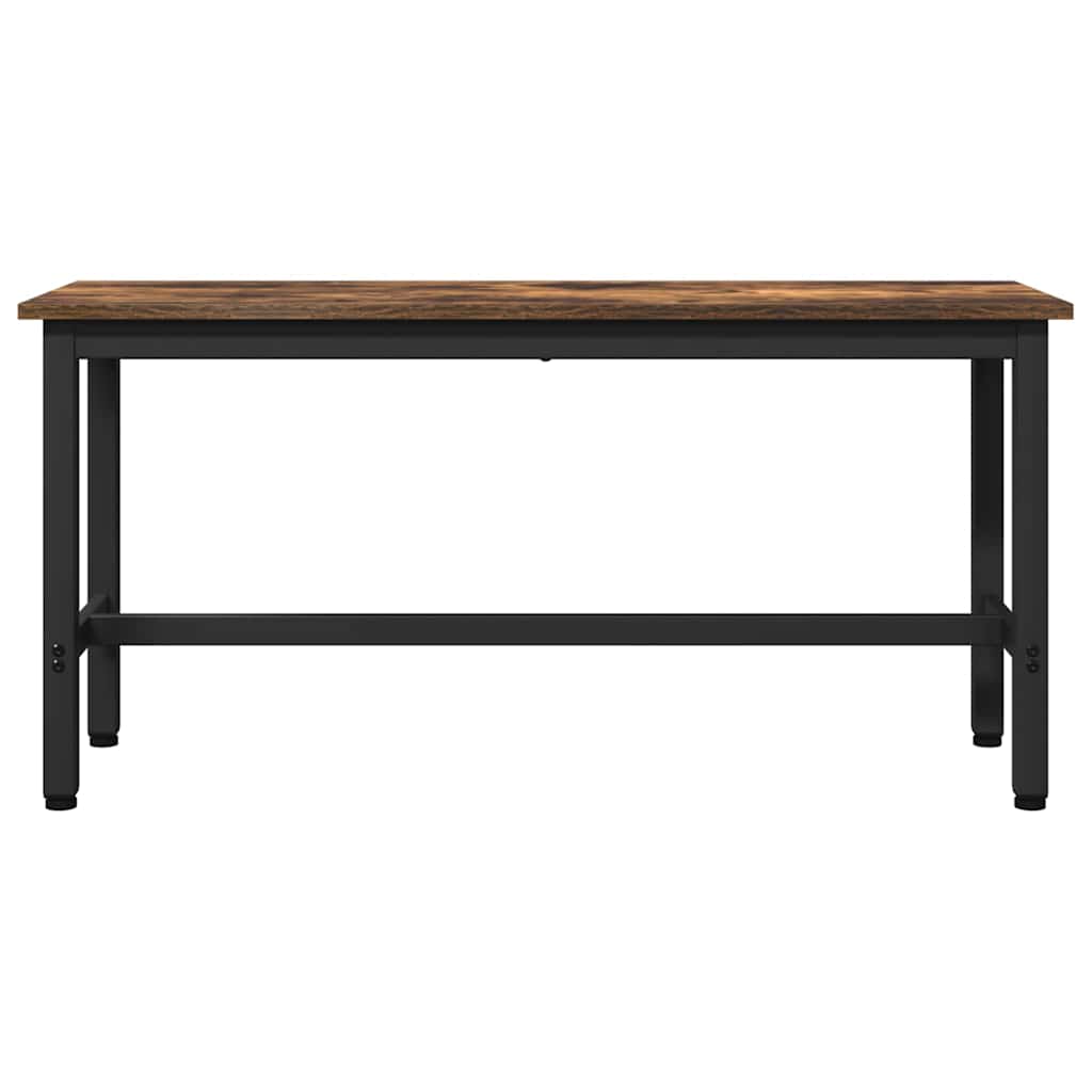 Esstischbank 2 pcs Geräucherte Eiche 100 x 32,5 x 48,5 cm