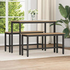 Esstischbank 2 pcs Artisan-Eiche 100 x 32,5 x 48,5 cm