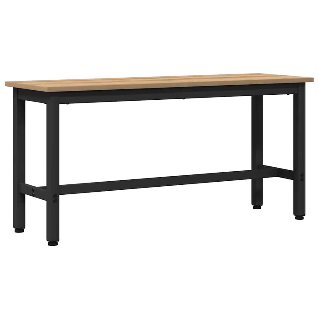 Esstischbank 2 pcs Artisan-Eiche 100 x 32,5 x 48,5 cm