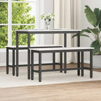 Esstischbank Weiß 100 x 32,5 x 49 cm Massives Kiefernholz