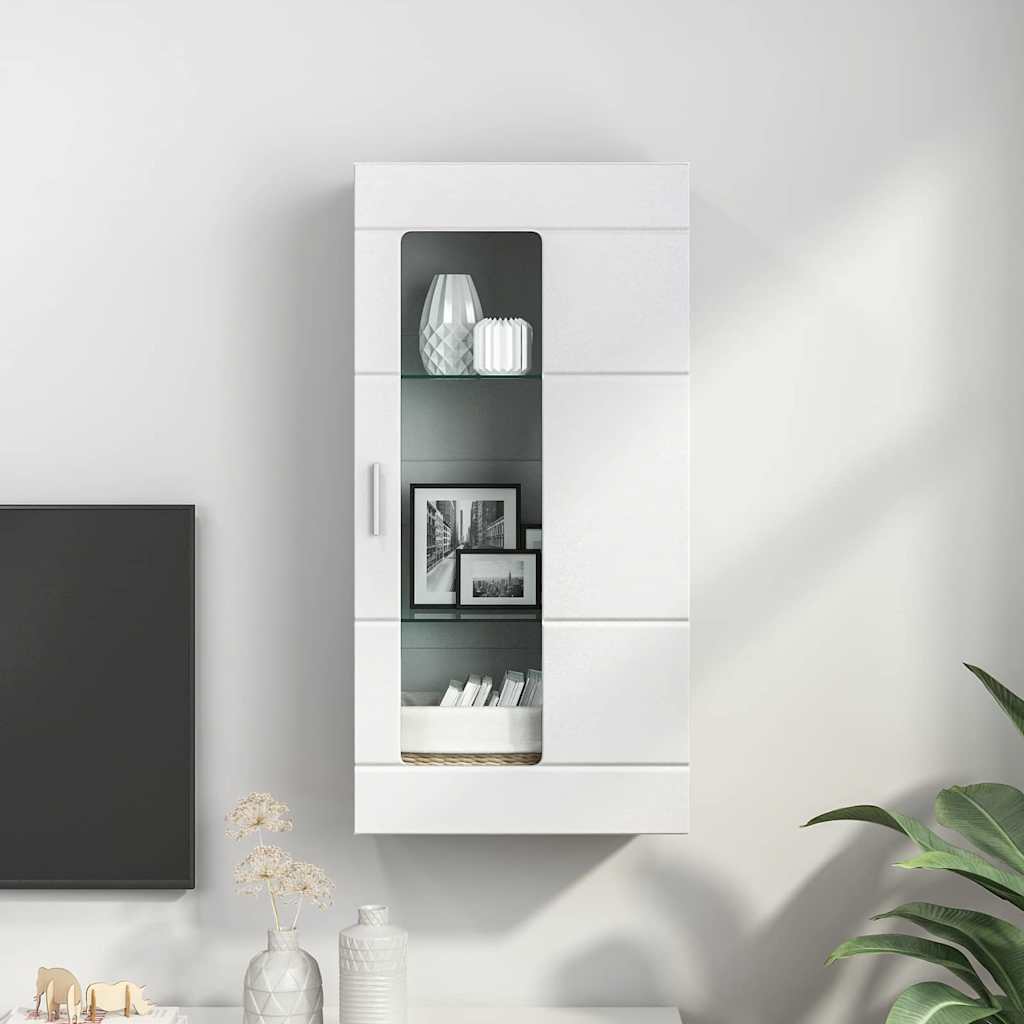 Holzschrank mit Speicher Weiß 50 x 29 x 100 cm Holzwerkstoff