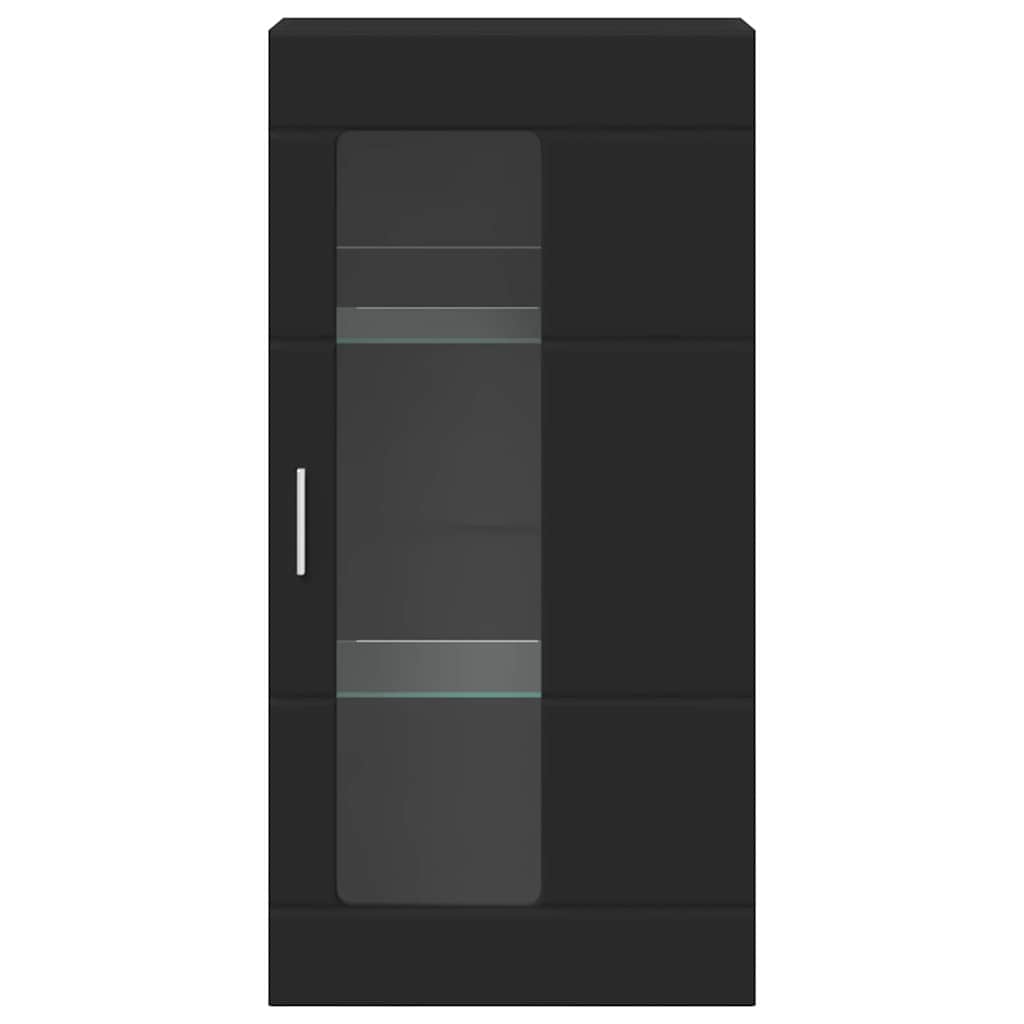 Holzschrank mit Speicher Schwarz 50 x 29 x 100 cm Holzwerkstoff