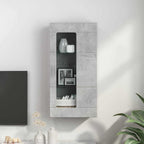 Holzschrank Beton Grau 50 x 29 x 100 cm Holzwerkstoff