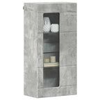 Holzschrank Beton Grau 50 x 29 x 100 cm Holzwerkstoff