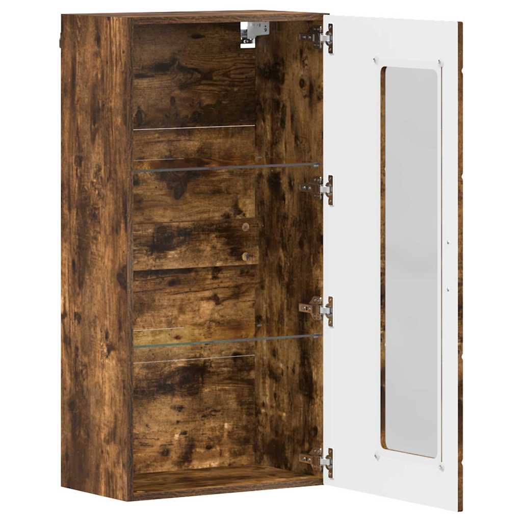 Holzschrank Geräucherte Eiche 50 x 29 x 100 cm Holzwerkstoff