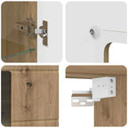 Holzschrank Artisan-Eiche 50 x 29 x 100 cm Holzwerkstoff