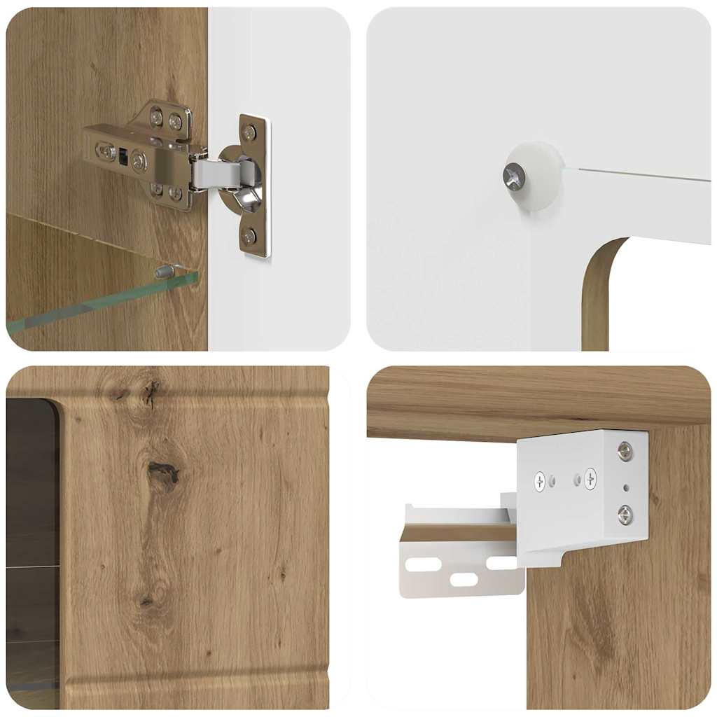 Holzschrank Artisan-Eiche 50 x 29 x 100 cm Holzwerkstoff