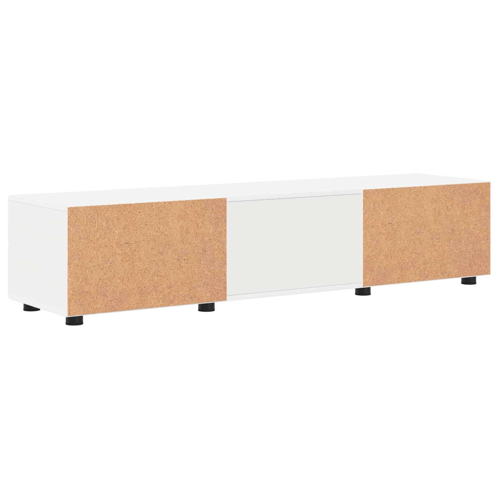 Holzschrank mit Schubladen Weiß 150 x 39 x 30 cm Holzwerkstoff