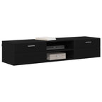 Holzschrank Wandmontiert Schwarz 150 x 39 x 30 cm Holzwerkstoff