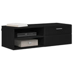Holzschrank Schwarz 100,5 x 39 x 30 cm Holzwerkstoff