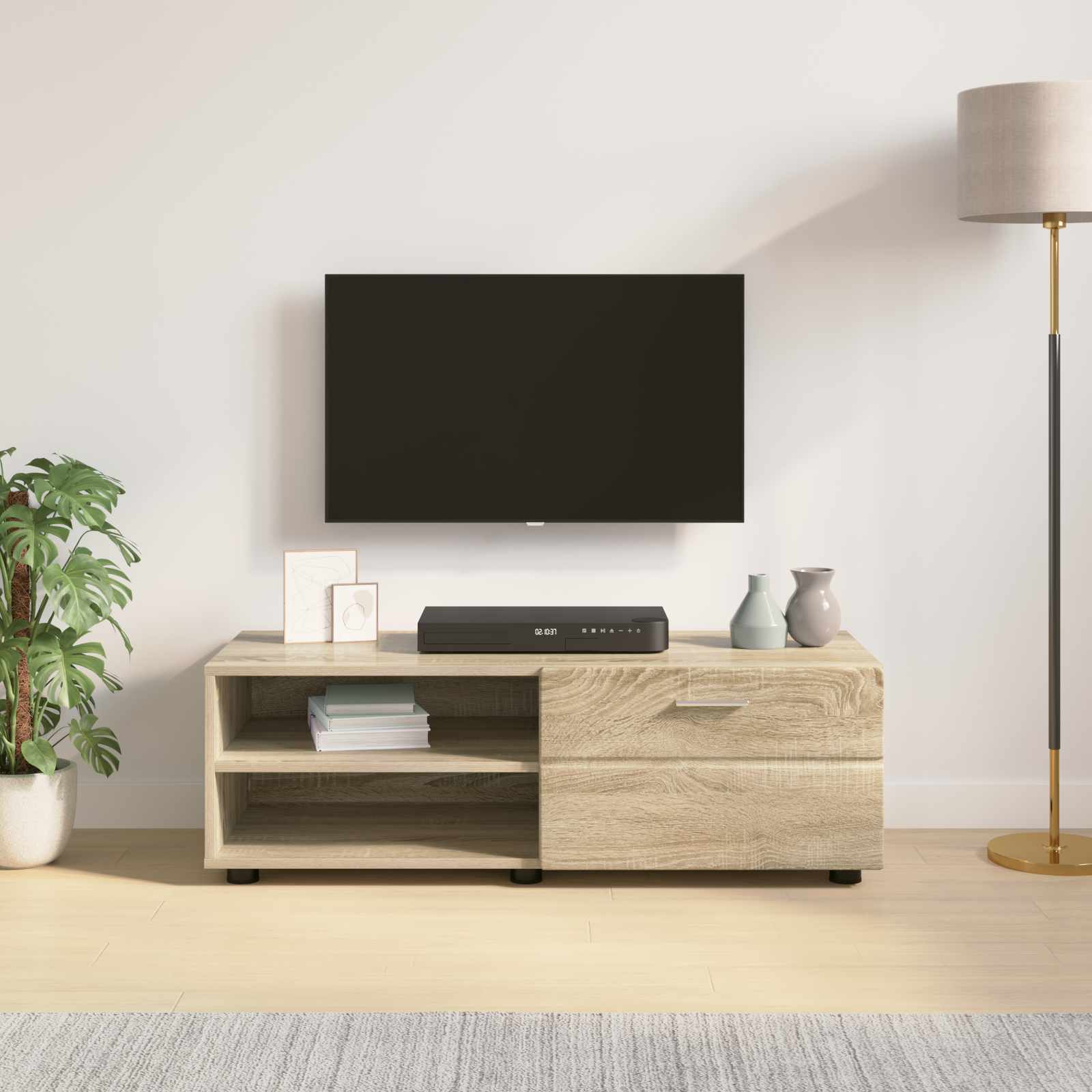 Holzschrank Sonoma-Eiche 100,5 x 39 x 30 cm Holzwerkstoff