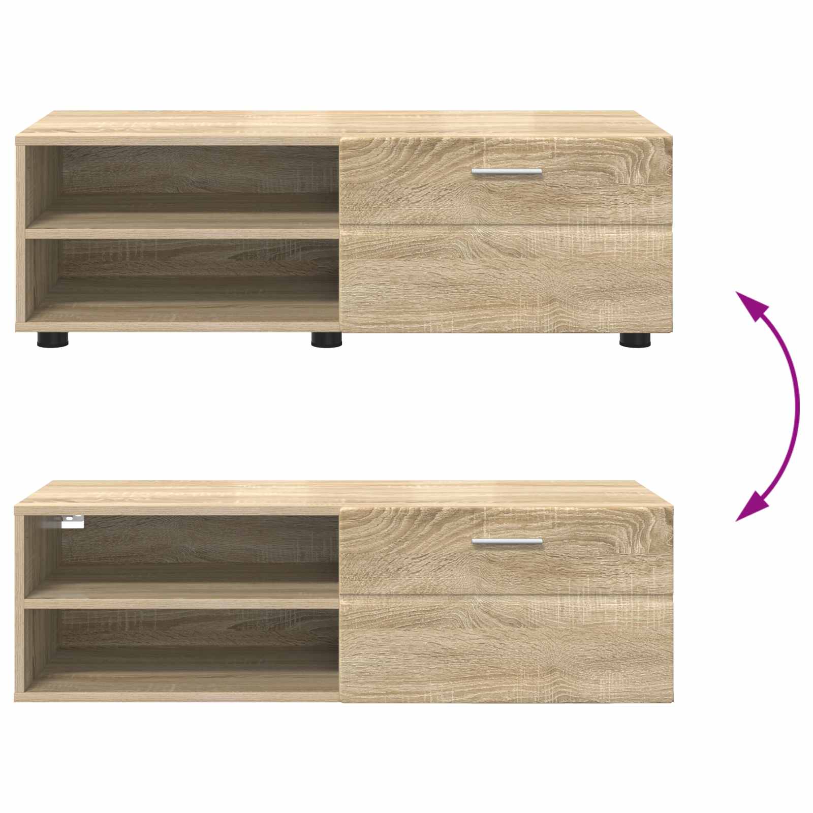 Holzschrank Sonoma-Eiche 100,5 x 39 x 30 cm Holzwerkstoff