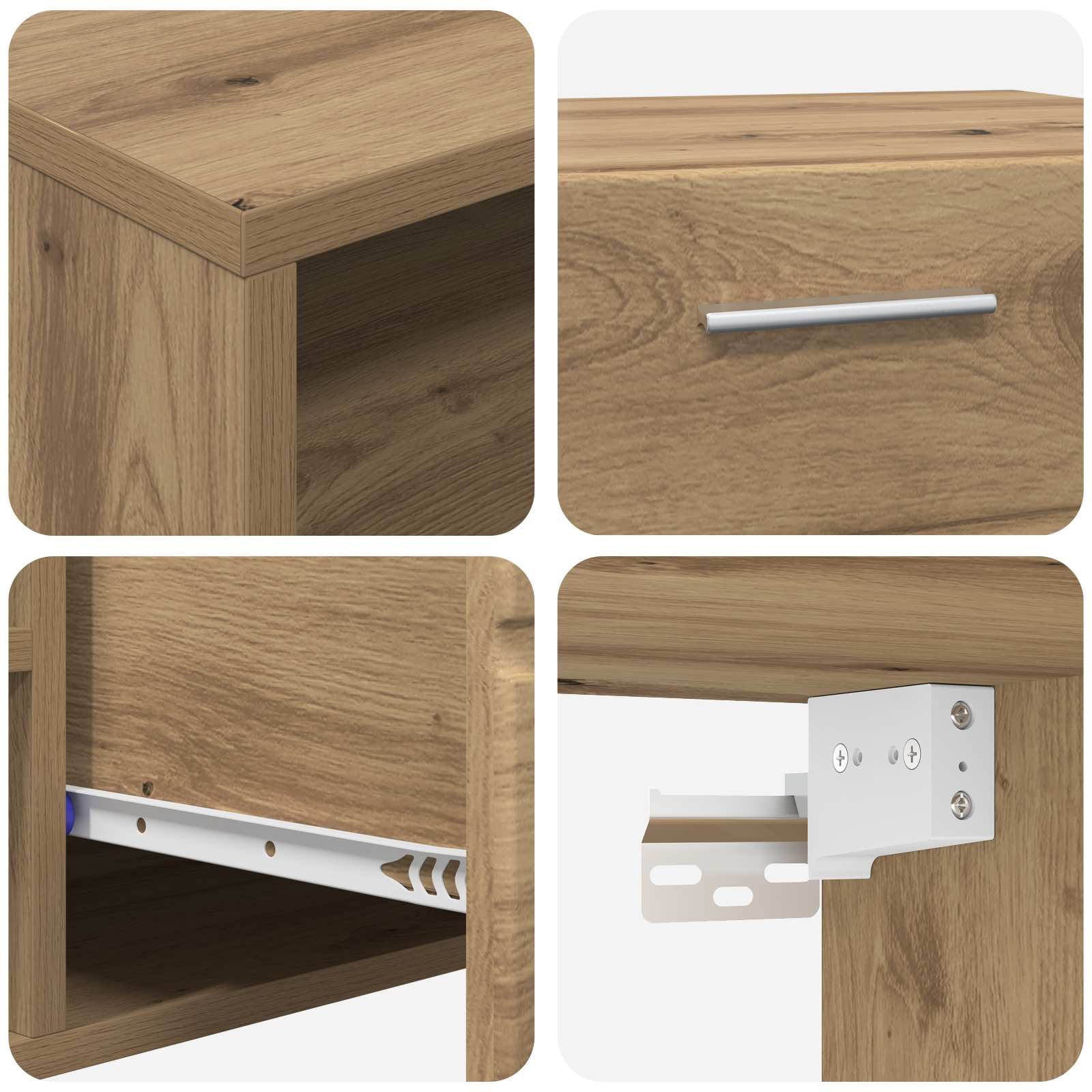 Holzschrank Artisan-Eiche 100,5 x 39 x 30 cm Holzwerkstoff