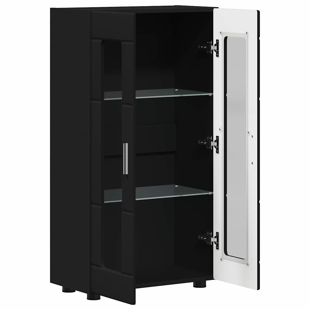 Sideboard FLORIN Schwarz 55,5 x 29 x 100 cm Holzwerkstoff