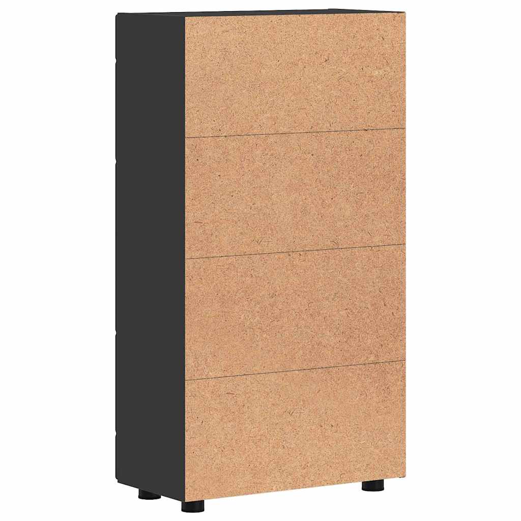 Sideboard FLORIN Schwarz 55,5 x 29 x 100 cm Holzwerkstoff