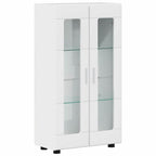 Sideboard mit Regal FLORIN Hochglanz Weiß 55,5 x 29 x 100 cm