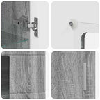 Sideboard FLORIN Graues Sonoma 55,5 x 29 x 100 cm Holzwerkstoff