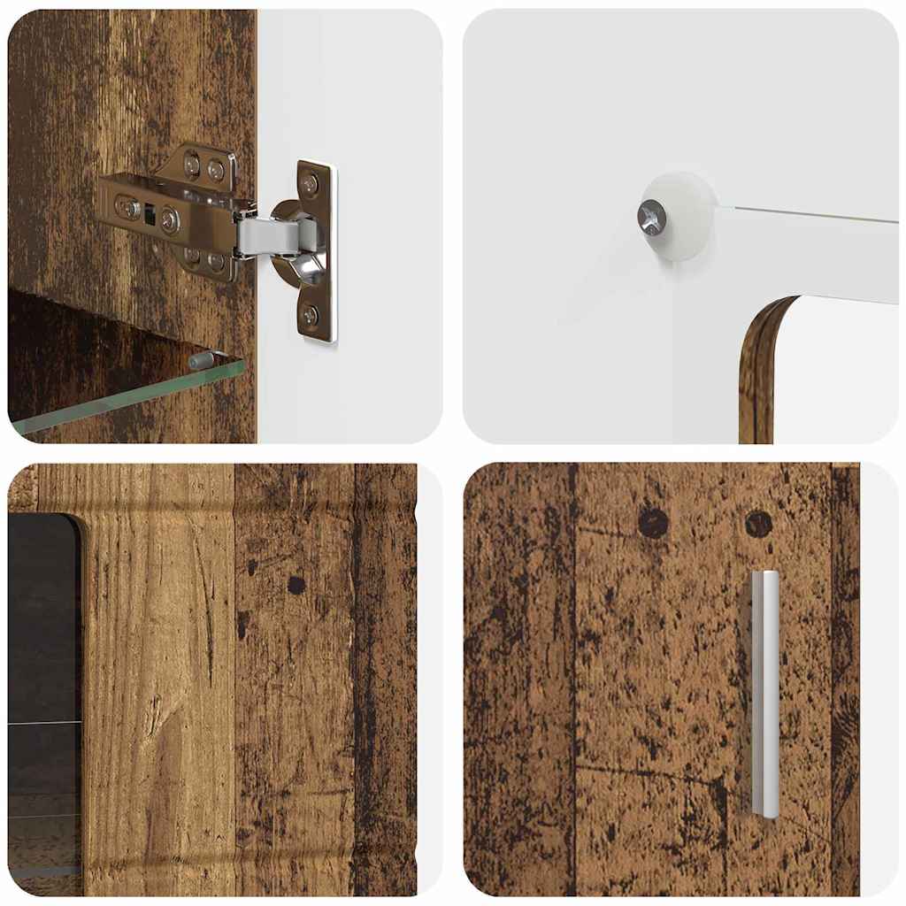 Sideboard FLORIN Altholz 55,5 x 29 x 100 cm Holzwerkstoff