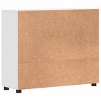 Holzschrank Hochglanz Weiß 88,5 x 30,5 x 73 cm Holzwerkstoff