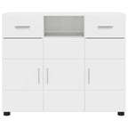 Holzschrank Hochglanz Weiß 88,5 x 30,5 x 73 cm Holzwerkstoff