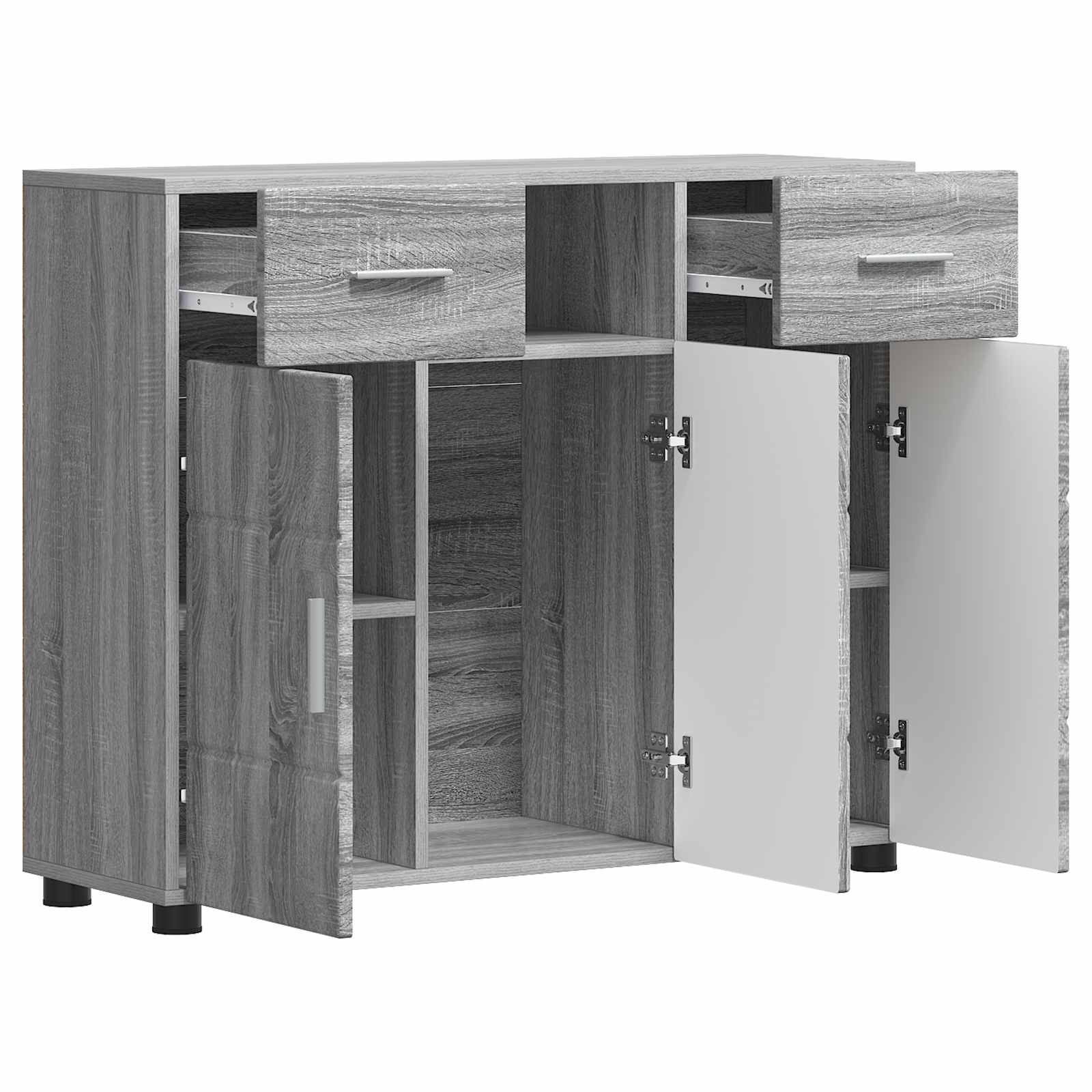 Holzschrank Graues Sonoma 88,5 x 30,5 x 73 cm Holzwerkstoff