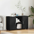 Sideboard FLORIN Schwarz 88,5 x 30,5 x 55,5 cm Holzwerkstoff