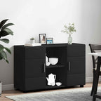 Sideboard FLORIN Schwarz 88,5 x 30,5 x 55,5 cm Holzwerkstoff