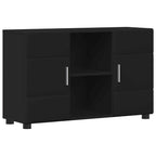 Sideboard FLORIN Schwarz 88,5 x 30,5 x 55,5 cm Holzwerkstoff
