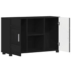 Sideboard FLORIN Schwarz 88,5 x 30,5 x 55,5 cm Holzwerkstoff