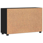 Sideboard FLORIN Schwarz 88,5 x 30,5 x 55,5 cm Holzwerkstoff