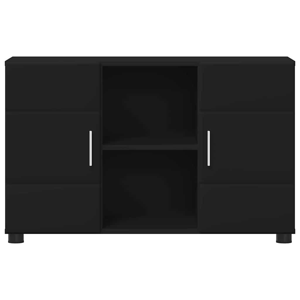 Sideboard FLORIN Schwarz 88,5 x 30,5 x 55,5 cm Holzwerkstoff