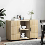 Sideboard mit Regal FLORIN Sonoma-Eiche 88,5 x 30,5 x 55,5 cm
