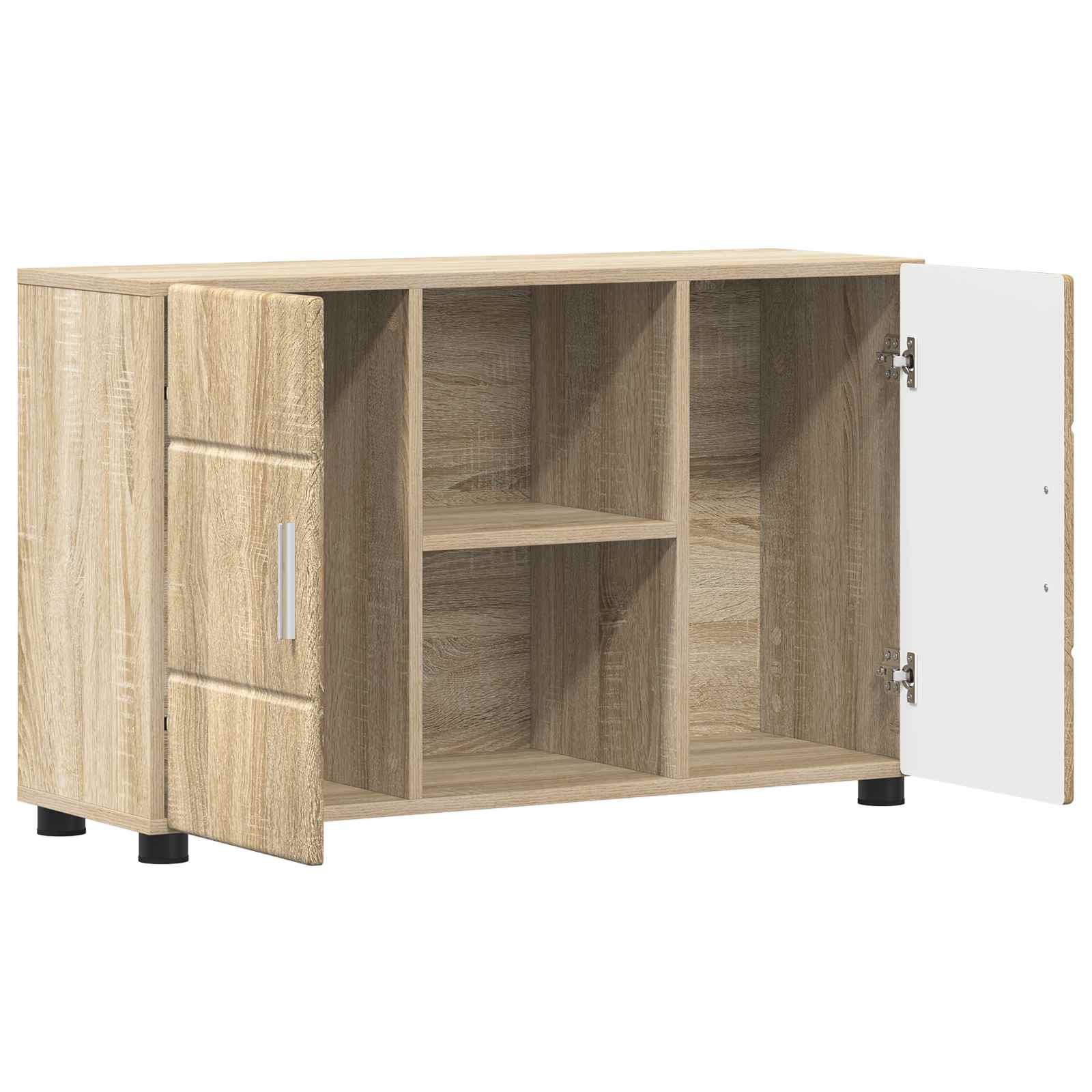 Sideboard mit Regal FLORIN Sonoma-Eiche 88,5 x 30,5 x 55,5 cm