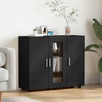 Holzschrank Schwarz 88,5 x 30,5 x 73 cm Holzwerkstoff